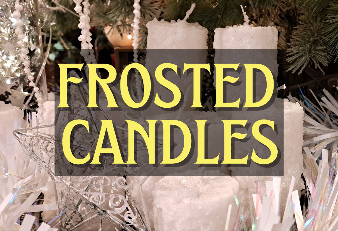 frosted candles