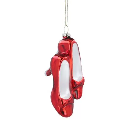 Ruby Red Glass Stillettos Decoration