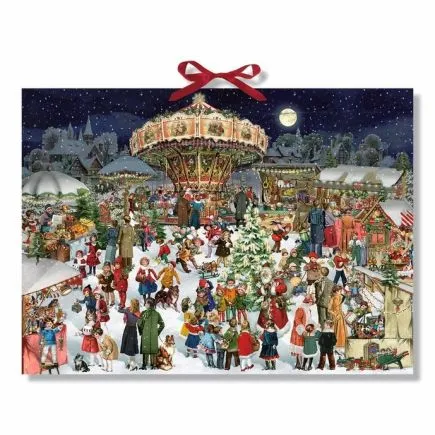 Nostalgic Christmas Market Traditional Advent Calendar