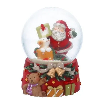 Father Christmas and his Dog Snowglobe