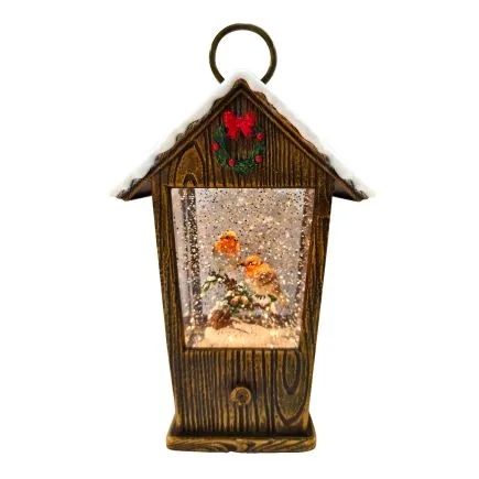 Robins in a Wooden House Light Up Spinner