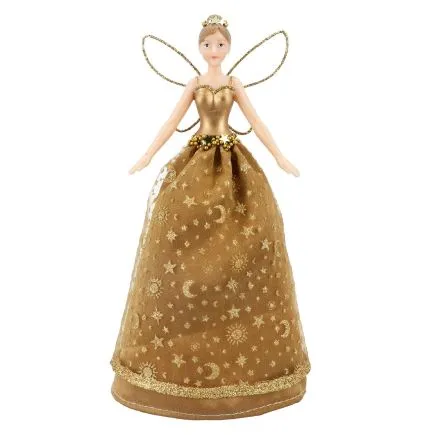 Gold Tree Top Fairy with Celestial Skirt