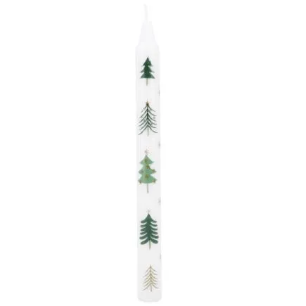 Gisela Graham New England Trees Theme Taper Candle.