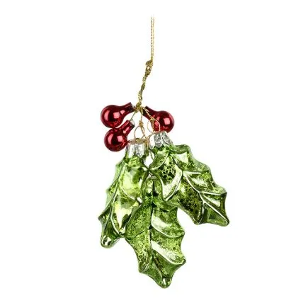 Hanging Holly and Berry Decoration