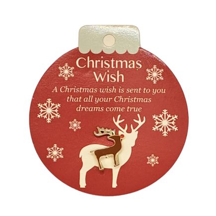 Christmas Wish Reindeer Pin