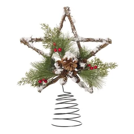 Fir Cone Star Tree Topper