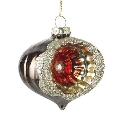 Glass Ornate Bauble