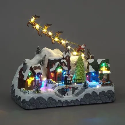 Animated, Musical Christmas Village.