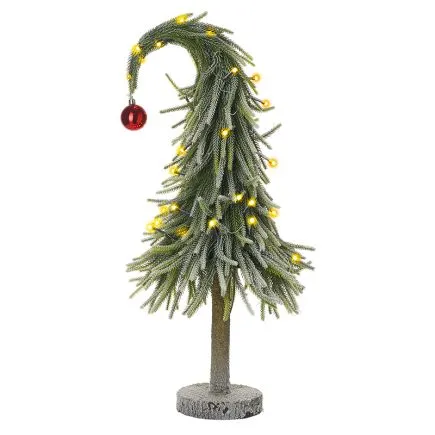 Tall Light Up Bending Christmas Tree