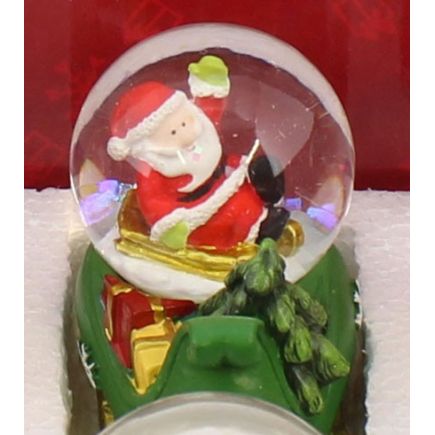 Santa Waving Mini Snow Globe