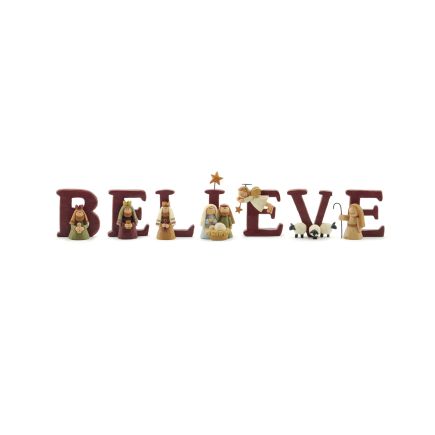 Believe Set of Letters & Figures