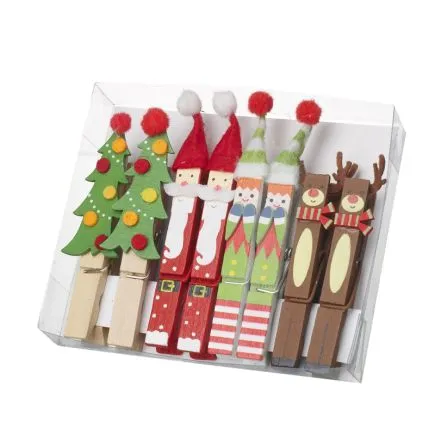 Wooden Decorative Peg Set