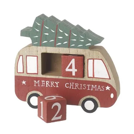 Wooden Advent Campervan