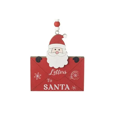 Letters To Santa Hanging Sign - Santa Design