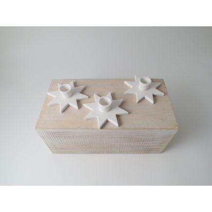 White Star Candle Holder