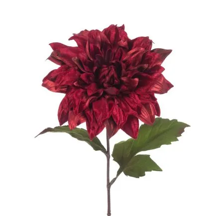 Luxury Velvet Feel Red Dahlia Pick