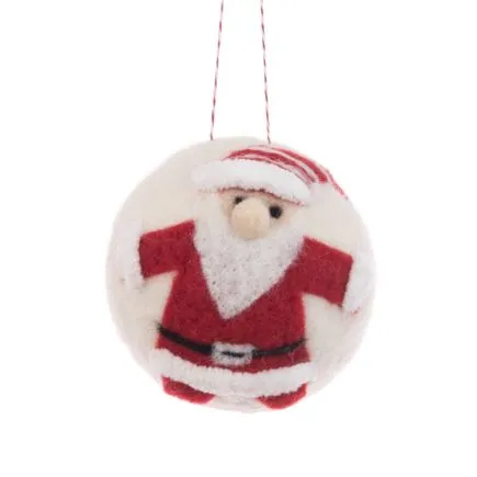 Felt Santa Bauble