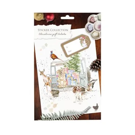 Wrendale Christmas Gift Label Stickers