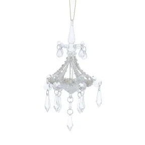 Glass Chandelier with Beading detail