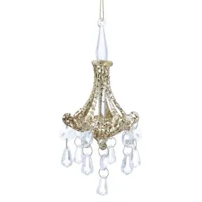 Gold Glass Sparkling Chandelier