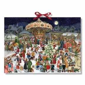 Nostalgic Christmas Market Traditional Advent Calendar