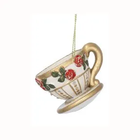 Teacup with Red Roses