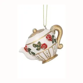 Teapot with Red Roses