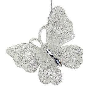 Gisela Graham Clear/Silver Acrylic Butterfly