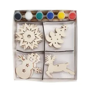 Gisela Graham Paint Your Own Snowflake/Star/Tree/Snowman