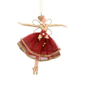 Gisela Graham Red Dancing Fairy