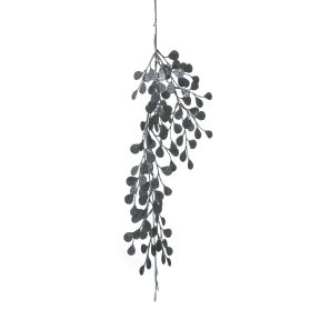 60cm glitter tree spray drop - silver