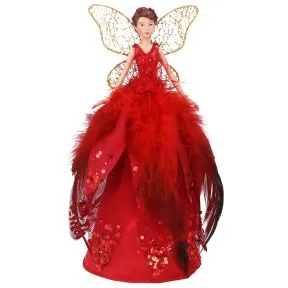 Red Feather Fairy Tree Topper
