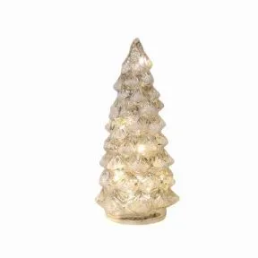 Light Up Gold Glass Christmas Tree Large