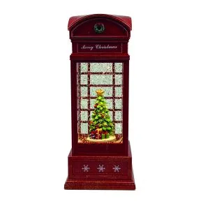 Red Traditional Telephone Box Spinner 25cm