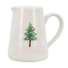 Christmas Tree Stoneware Small Jug