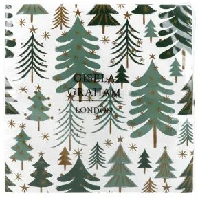 Christmas Trees & Gold Stars Nordic Napkins