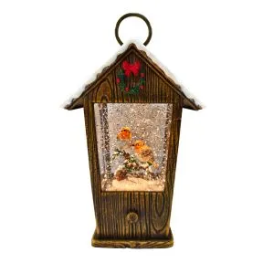 Robins in a Wooden House Light Up Spinner