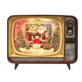 LED Santa TV Spinner