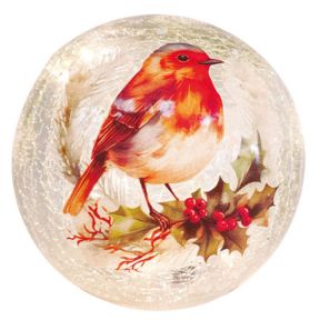 Robin Looking Right Crackle Ball