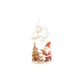 Father Christmas Light Up Glass House