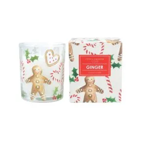 Gingerbread & Candy Cane Boxed Candle Sml
