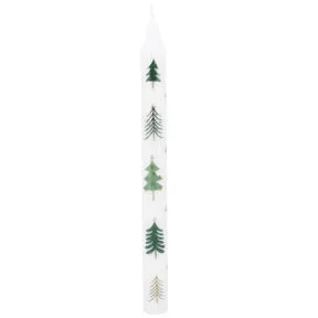 Gisela Graham New England Trees Theme Taper Candle.