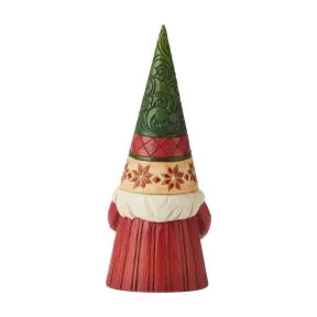 Gnome Holding Wreath Figurine