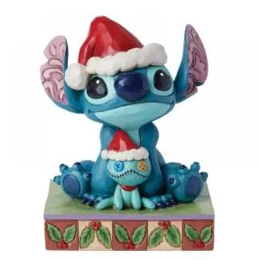 Santa Stitch with Scrump Figurine