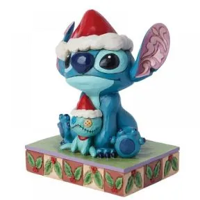 Santa Stitch with Scrump Figurine