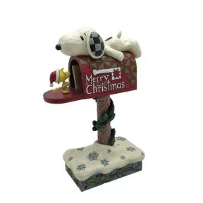 Snoopy & Woodstock Mail Box Figurine - Jim Shore