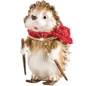 Hedgehog Christmas Trinket Box