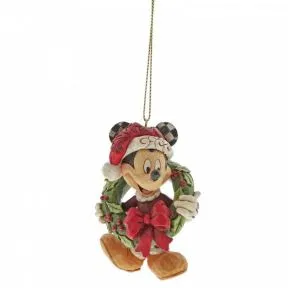 Mickey Mouse and His Christmas Wreath
