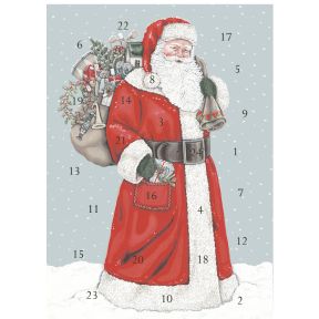 Father Christmas Advent Calendar Card
