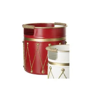 Large Red Container with Rope Handles
